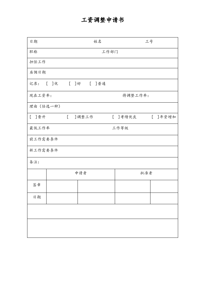 【通用】工资调整申请书.doc 第1页