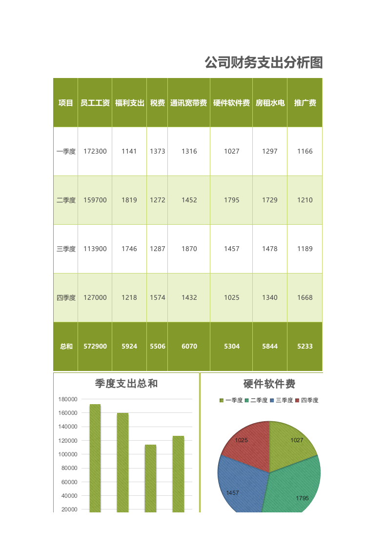 公司财务支出分析报告.xlsx 第1页