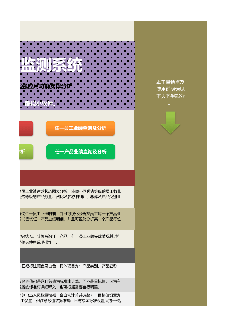 部门销售业绩评价与监测系统excel表格.xlsx 第3页