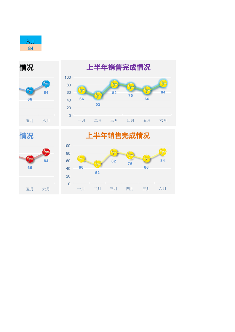 Excel图表模板 漂亮折线图.xls 第2页