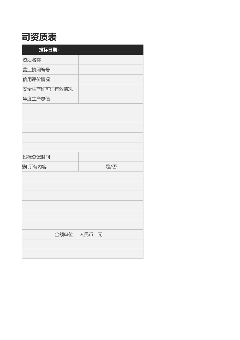 15-项目招标投标公司资质表1.xlsx 第2页