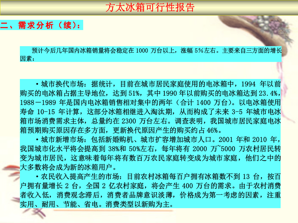 方太集团冰箱生产线可行性报告.ppt 第4页