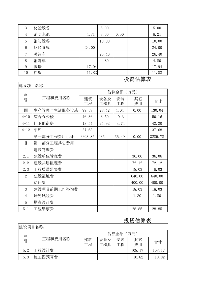 估算表11.xls 第2页