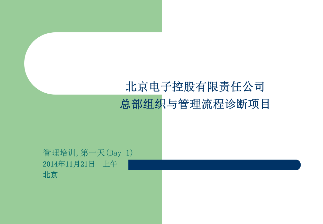 北京电子控股组织结构培训.ppt 第1页
