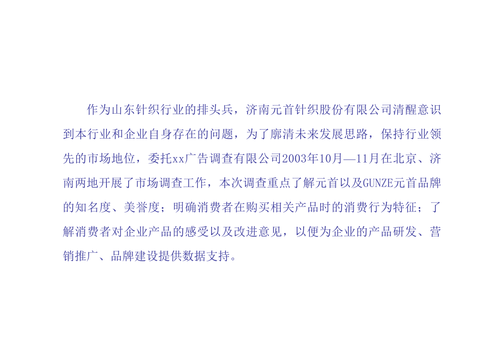 xx针织有限责任公司市场调查报告2.ppt 第3页
