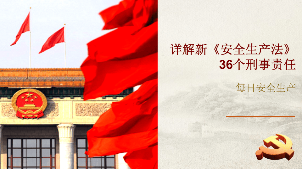 新《安全生产法》36个刑事责任.pptx 第1页