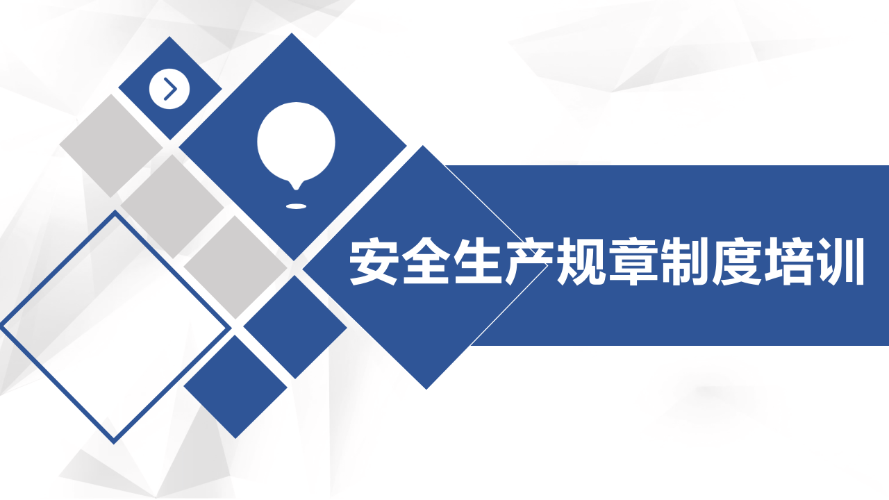 安全生产规章制度培训（23页）.ppt 第1页