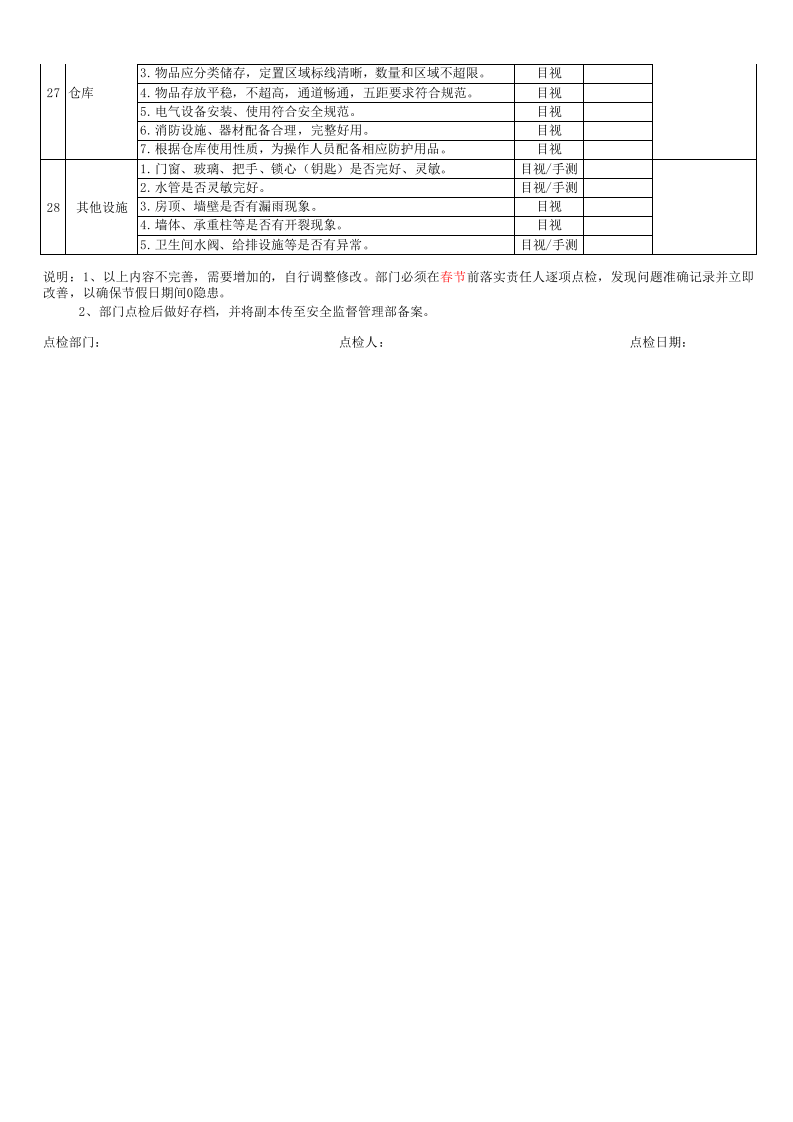 【09】安全自主检查表（20页）.xls 第4页