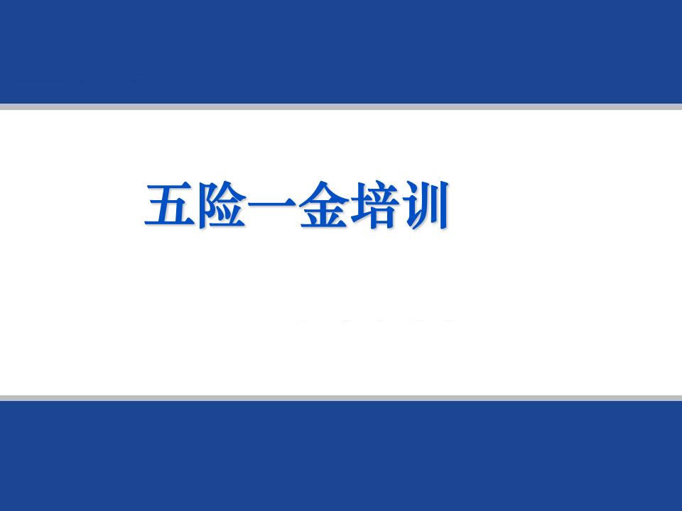 五险一金使用培训PPT.ppt 第1页