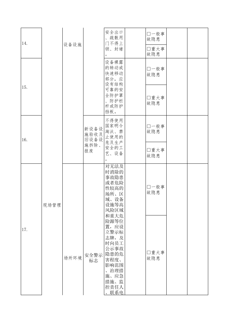 58叉车司机隐患排查清单.xls 第3页