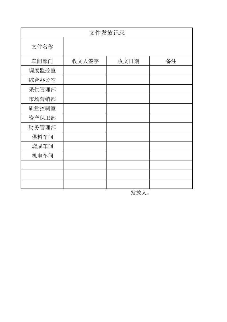 制度及体系性文件发放记录.xls 第1页