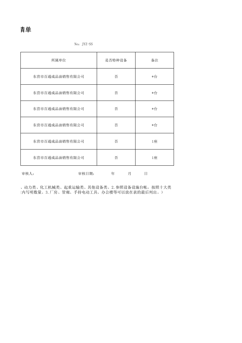 加油站-设备设施清单.xlsx 第2页