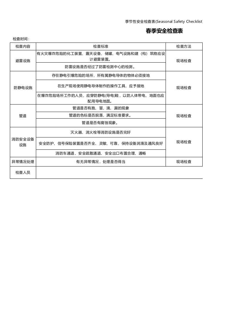 7.季节性安全检查表.xlsx 第1页