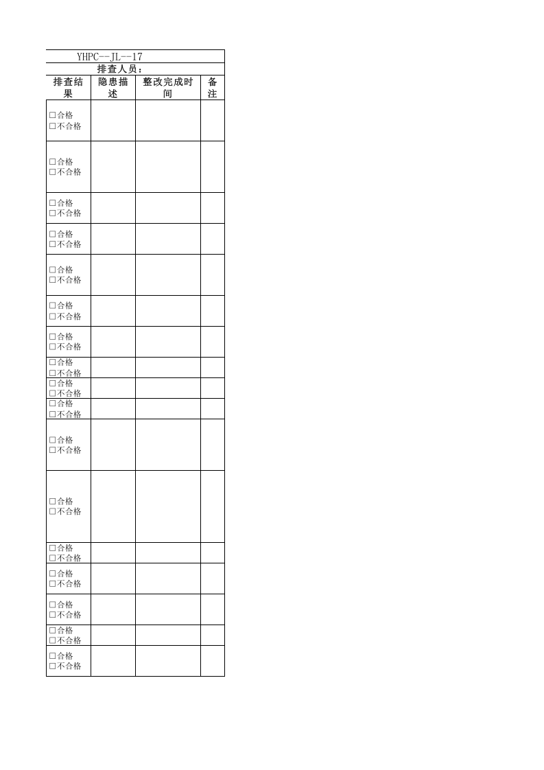 电工隐患排查清单.xlsx 第4页