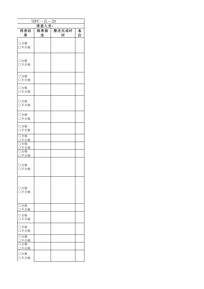叉车司机隐患排查清单.xlsx 第3页
