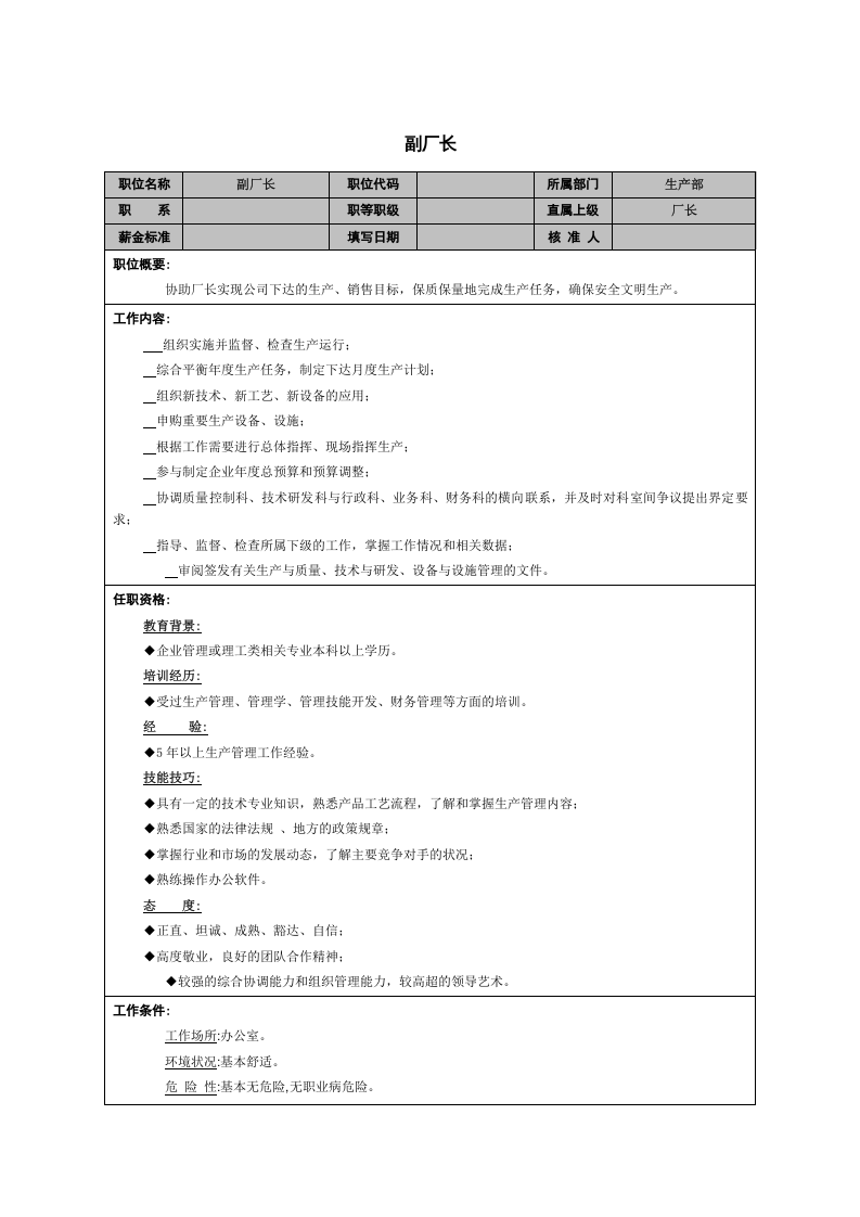 副厂长职务描述书.doc 第1页