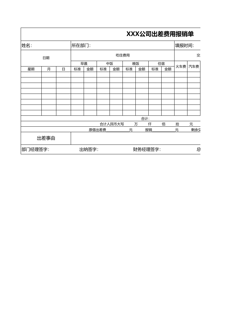出差报销单_28.xls 第1页
