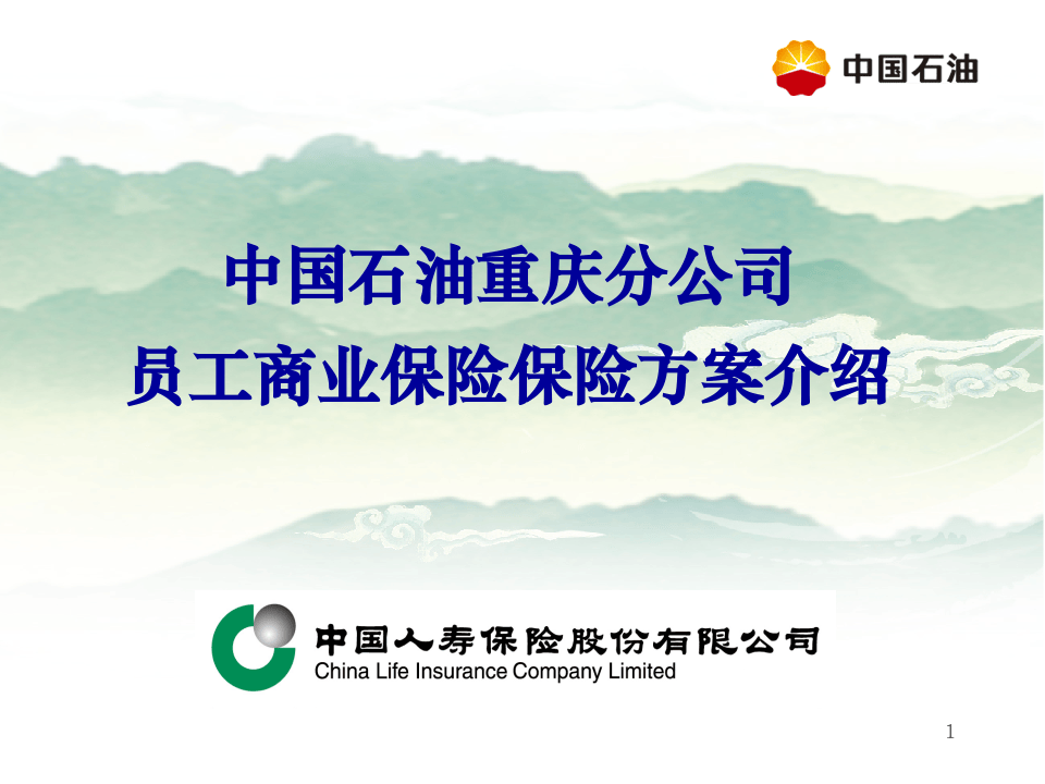 中国石油员工商业保险方案介绍.ppt 第1页