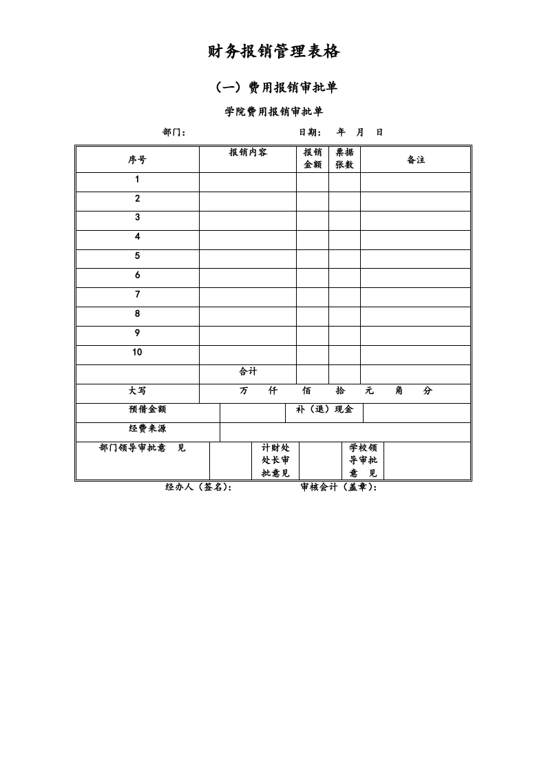 00-【通用表格】-02-财务报销管理表格大全.doc 第1页