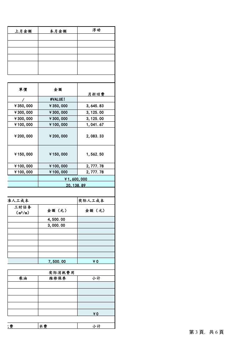 10-【格式】成本核算格式.xlsx 第3页