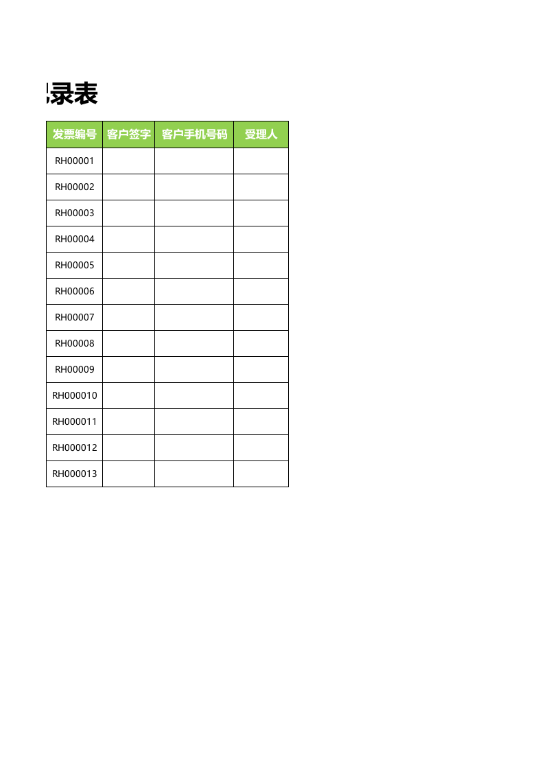 发放赠品记录单.xlsx 第2页