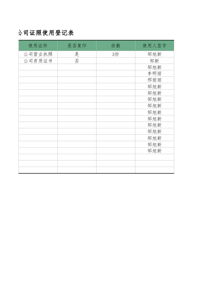 03-公司证照使用登记表.xlsx 第3页