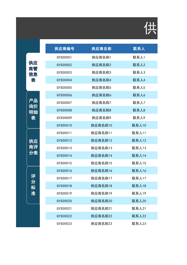 06-供应商管理系统-供应商评分表.xlsx 第1页