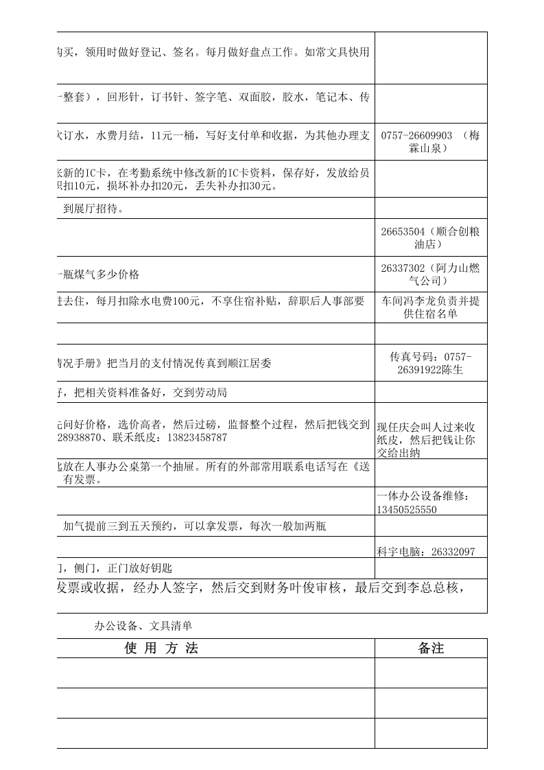 人事行政工作移交表.xls 第5页