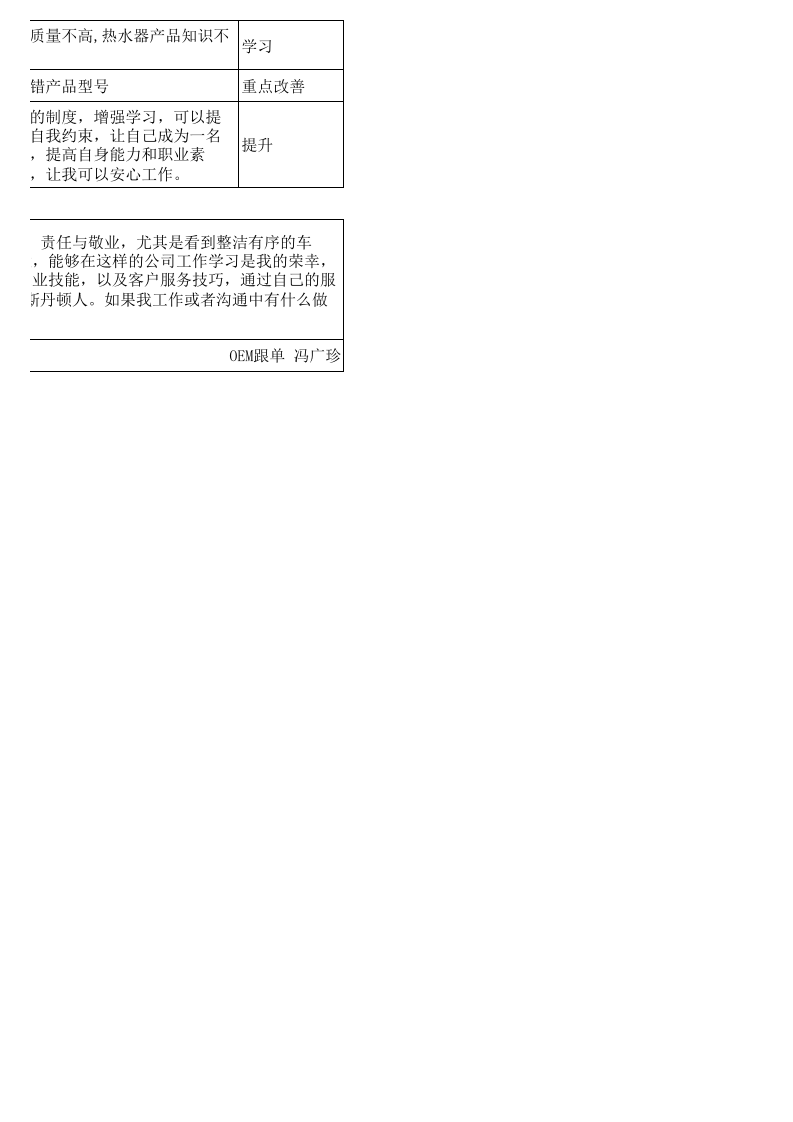 试用期工作总结及下阶段工作计划.xls 第4页