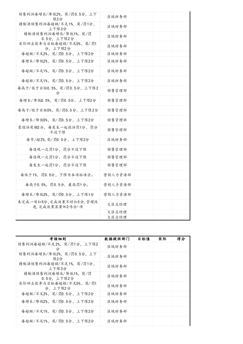 【标准制度】销售类-销售大区高层BSC表格.xlsx 第5页