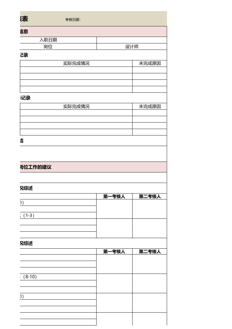 设计师绩效考核明细表.xls 第4页