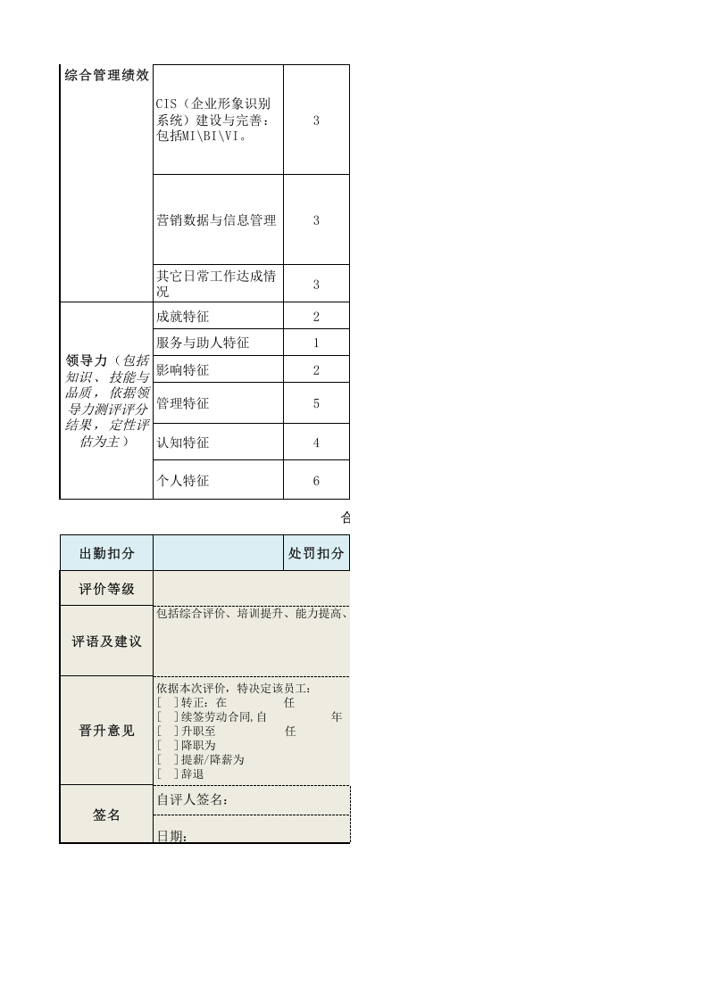 营销总监绩效考核表.xls 第2页
