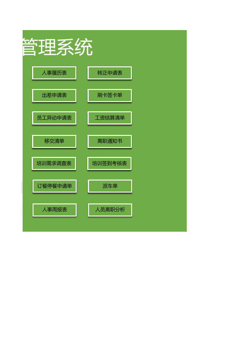 全套人力资源表格管理系统.xls 第2页