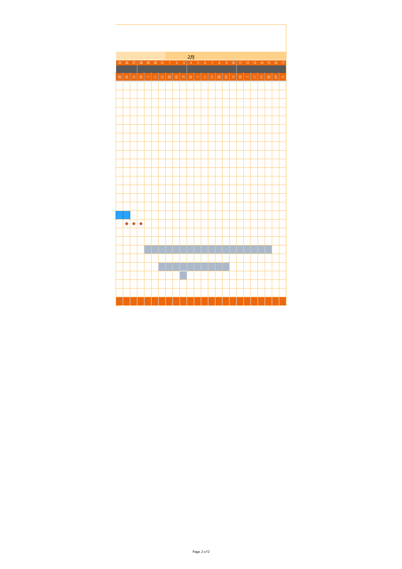 工作计划甘特图.xlsx 第2页