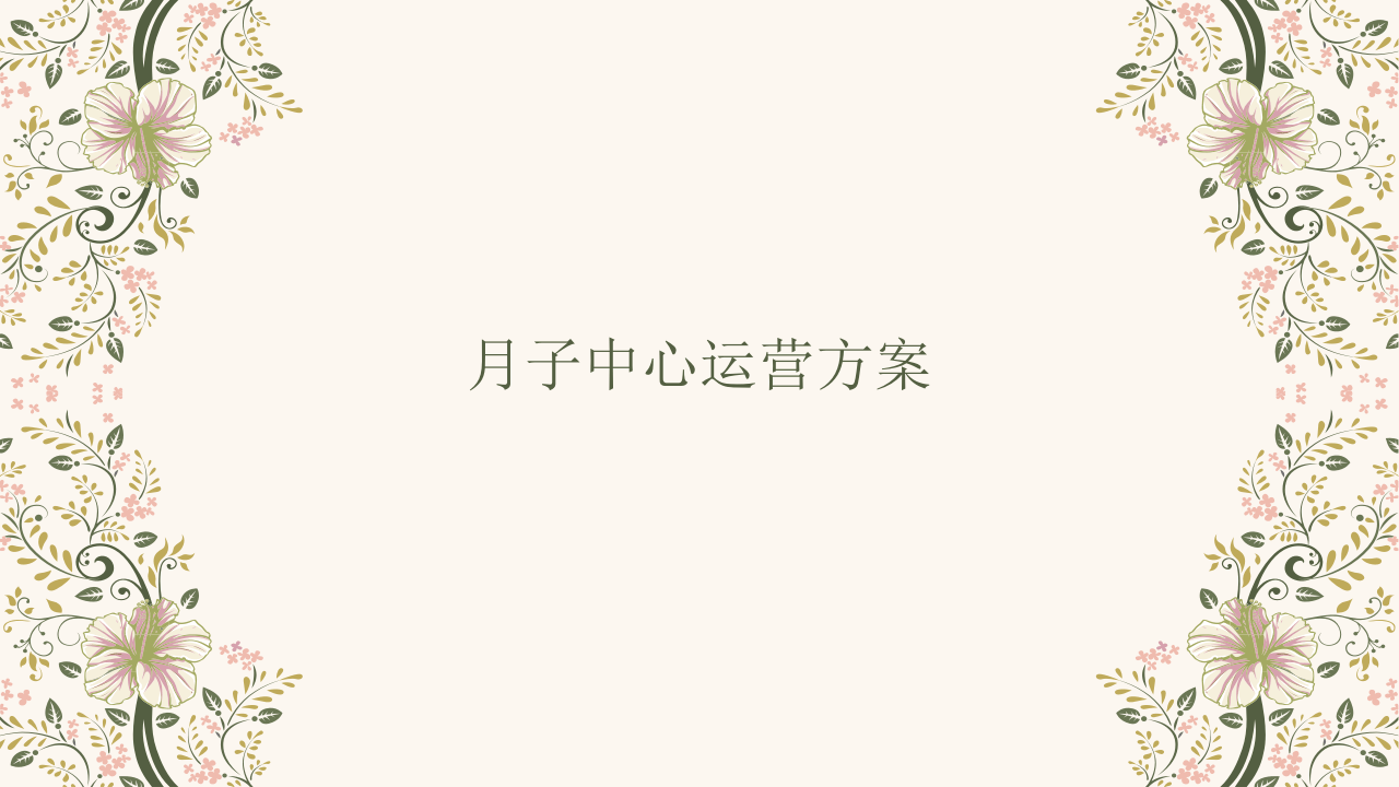 月子会所运营方案.pptx 第1页