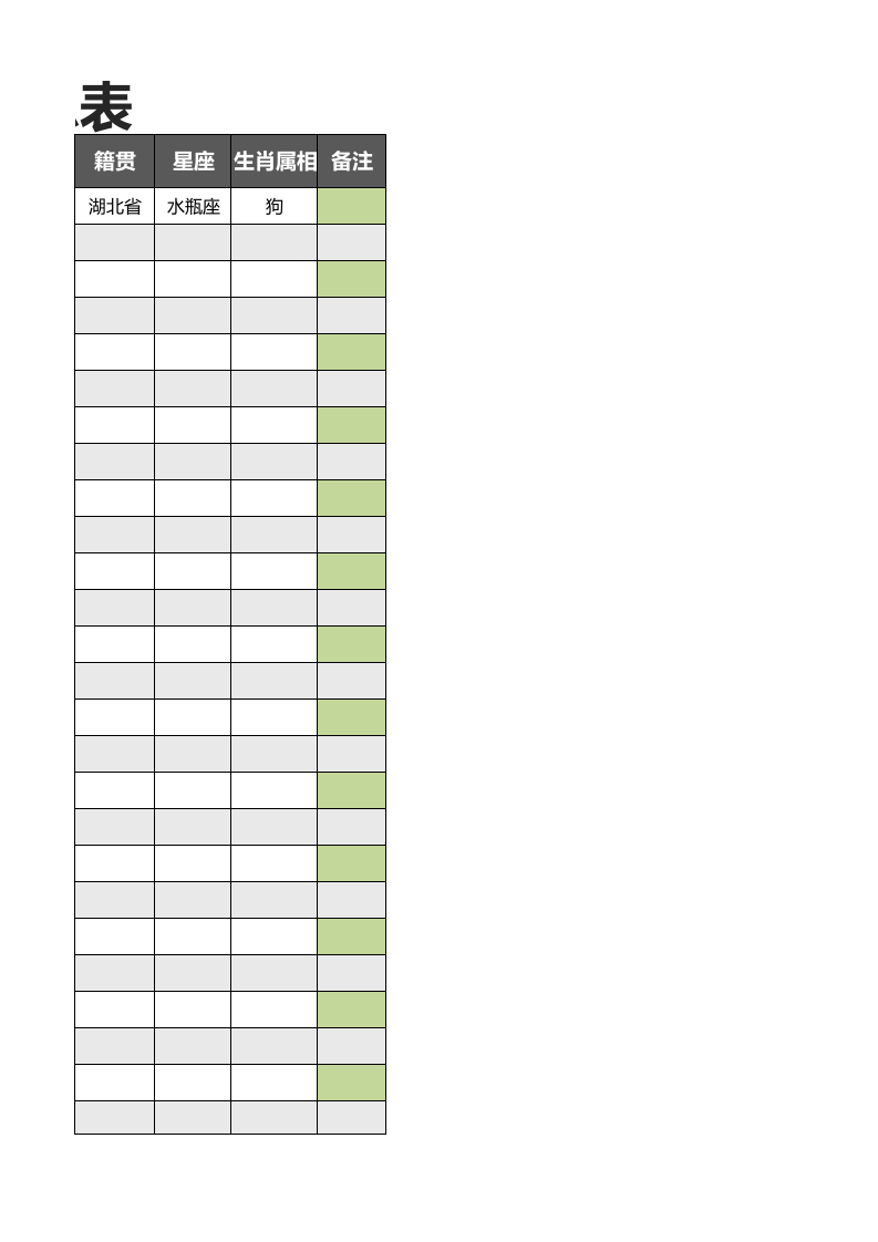 员工人事档案信息表.xls 第3页