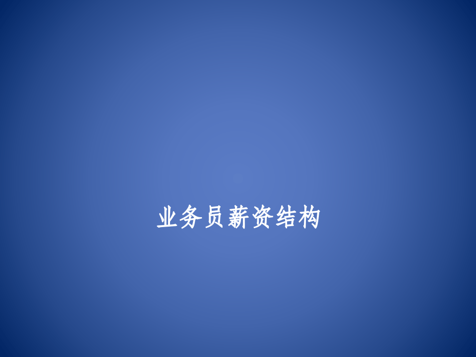 业务员薪资等级结构表.pptx 第1页