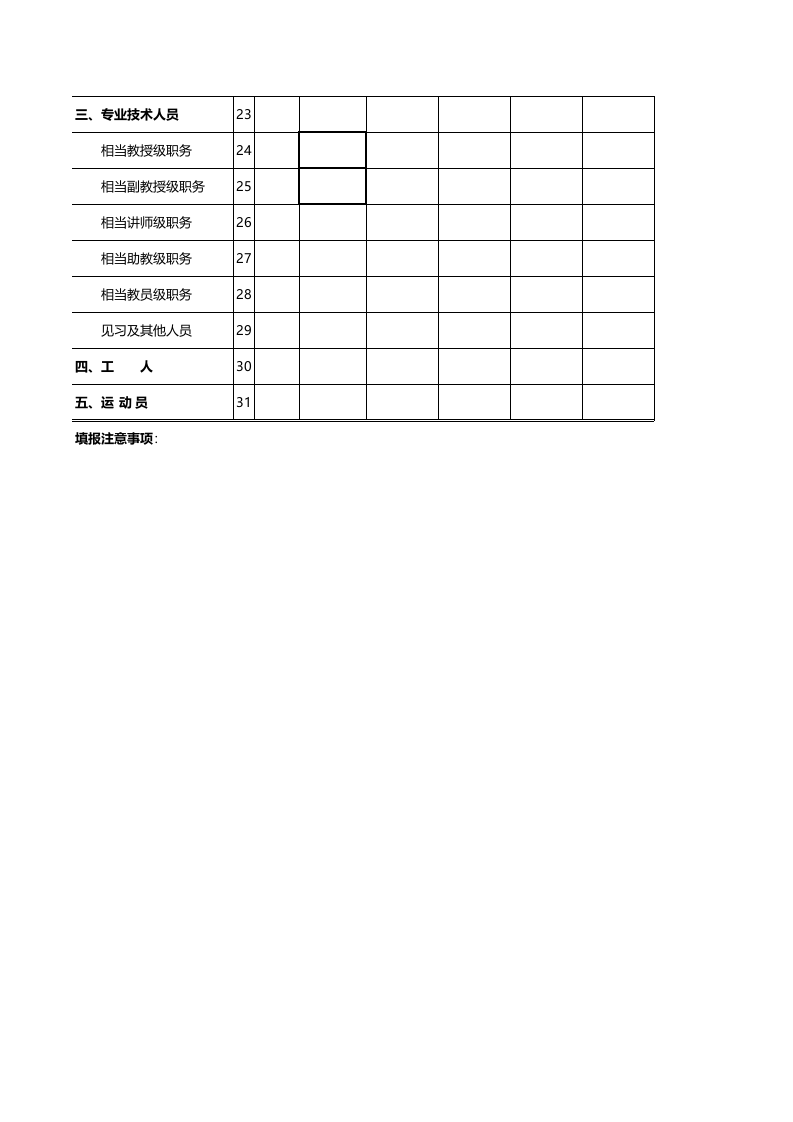 事业单位工作人员工龄情况表格.xls 第2页