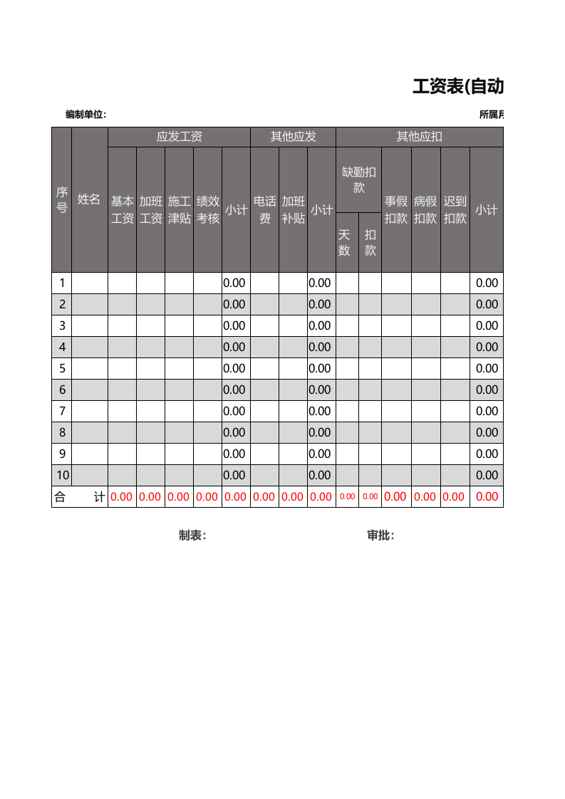 工资表(1).xlsx 第1页