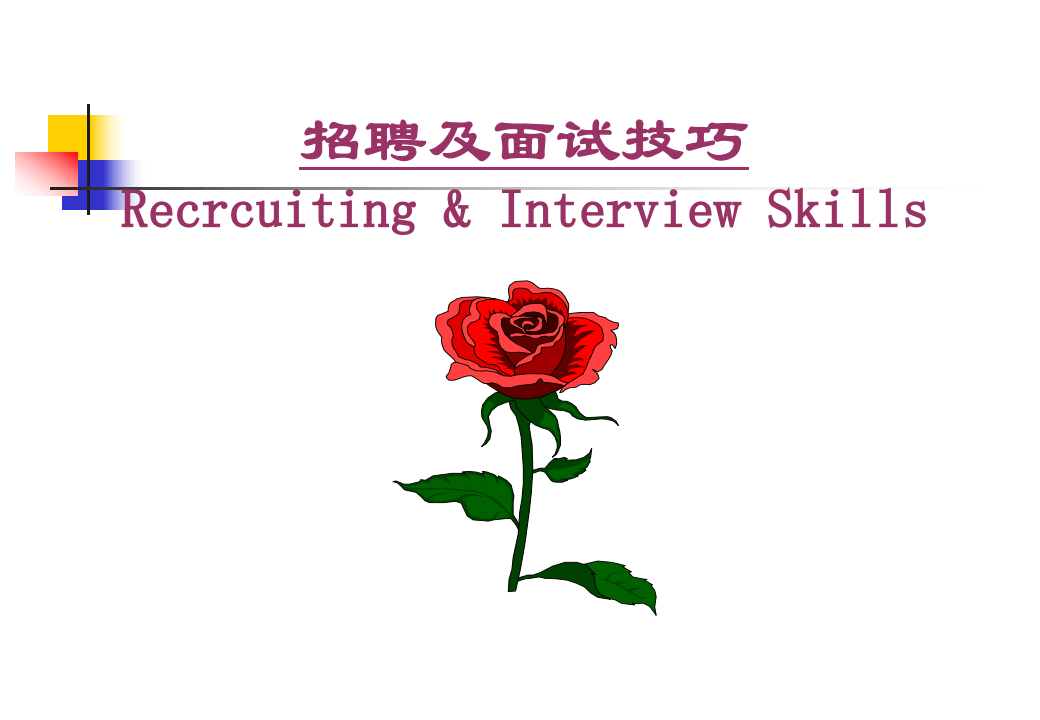 招聘及面试技巧.ppt 第1页
