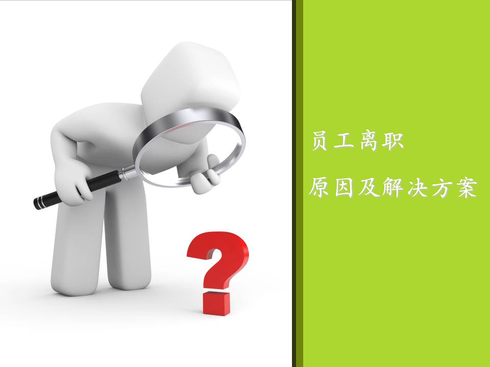 员工离职原因分析与解决方案（109页PPT）.ppt 第1页