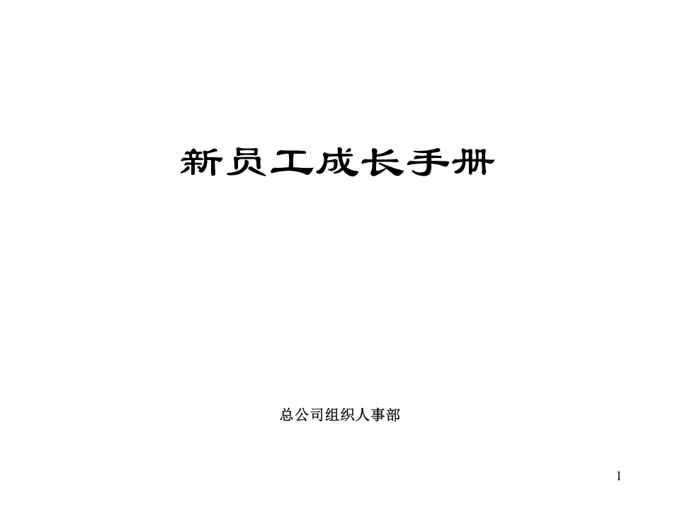 500强企业员工手册.ppt 第1页
