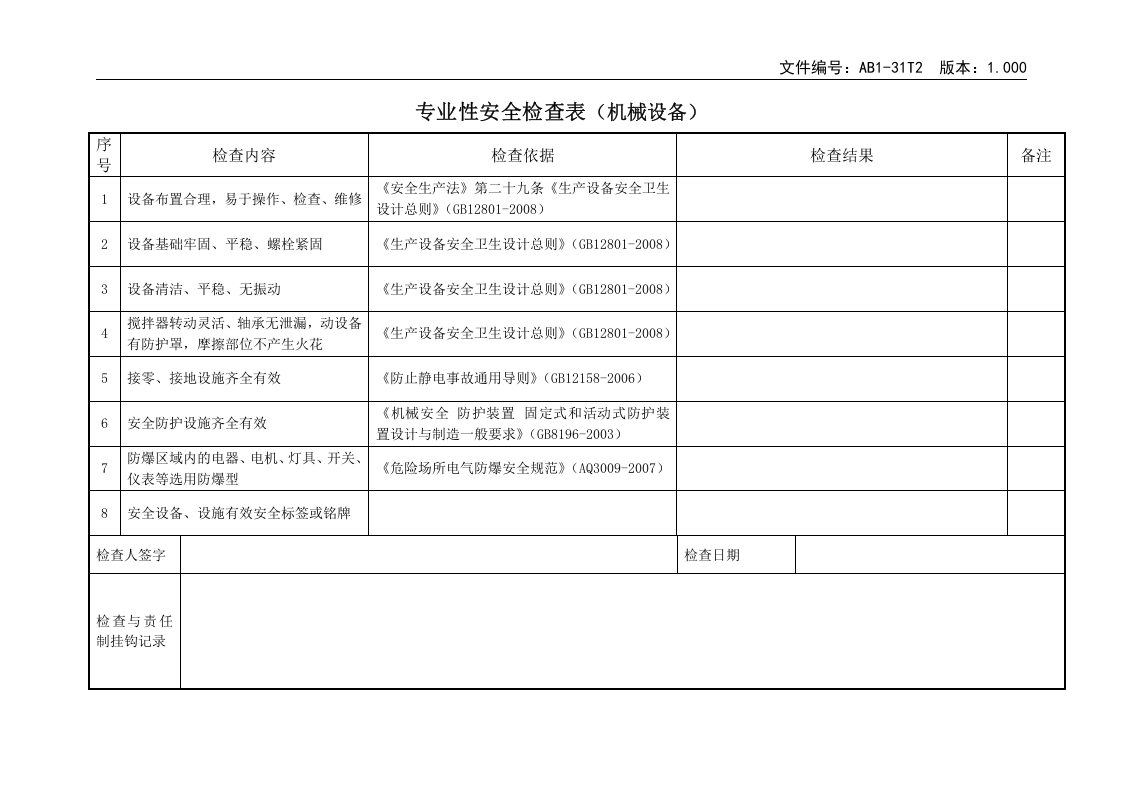 AB1-31T2专业性安全检查表.doc 第1页