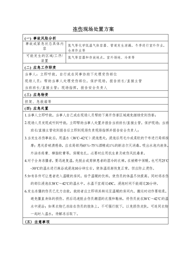 冻伤现场处置方案.docx 第1页