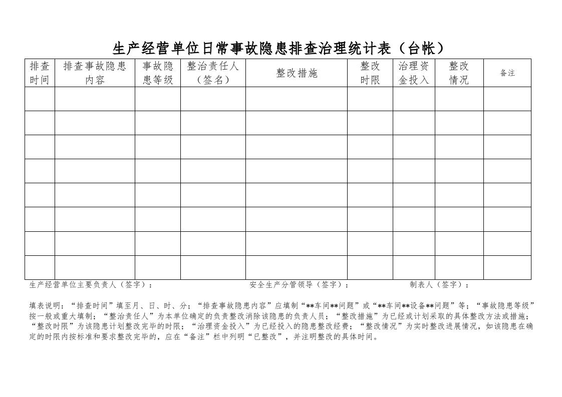 隐患排查治理统计分析报告表.doc 第1页