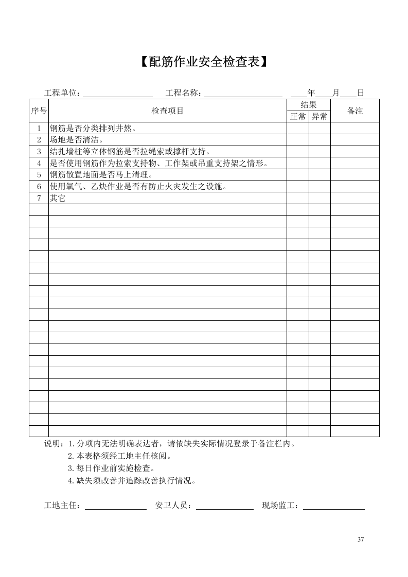 一般安全卫生检查表.doc 第4页