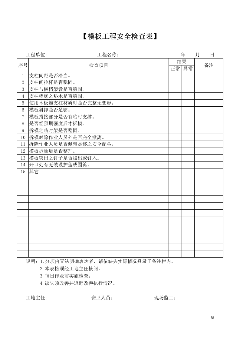 一般安全卫生检查表.doc 第5页
