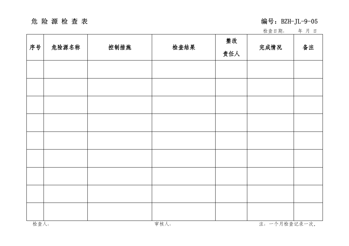 危险源检查表.doc 第1页
