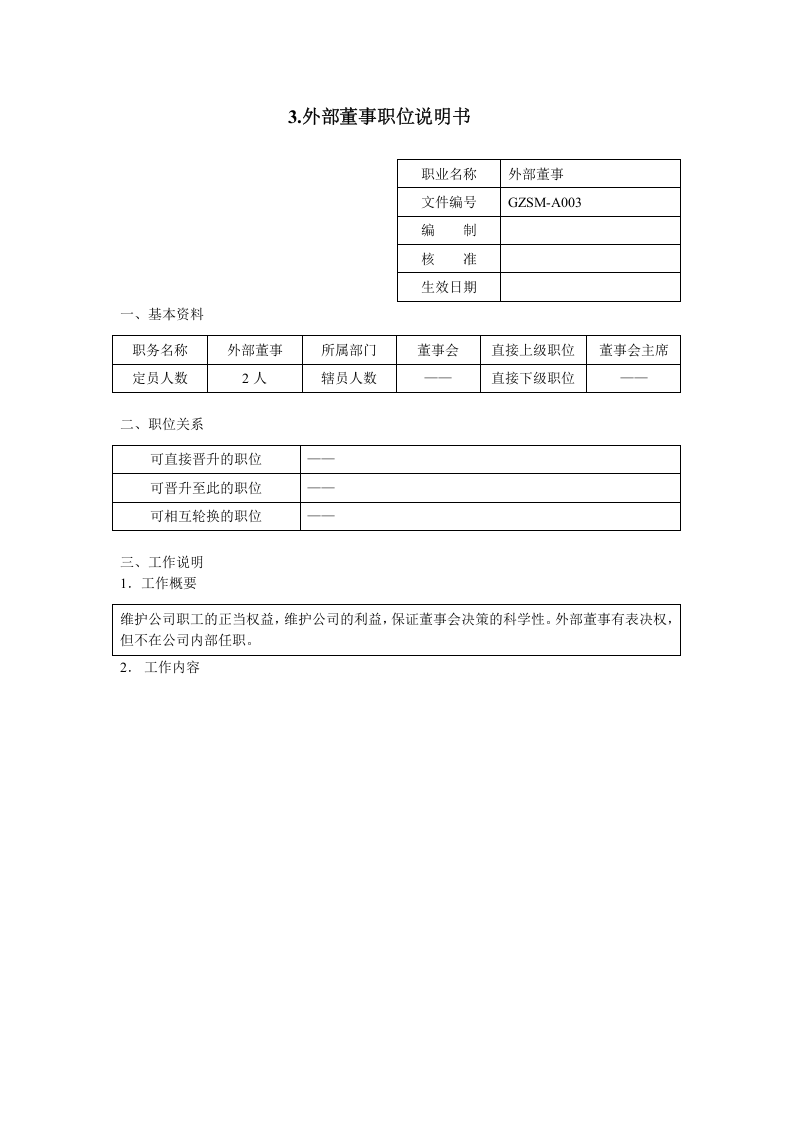 外部董事职位说明书.doc 第1页