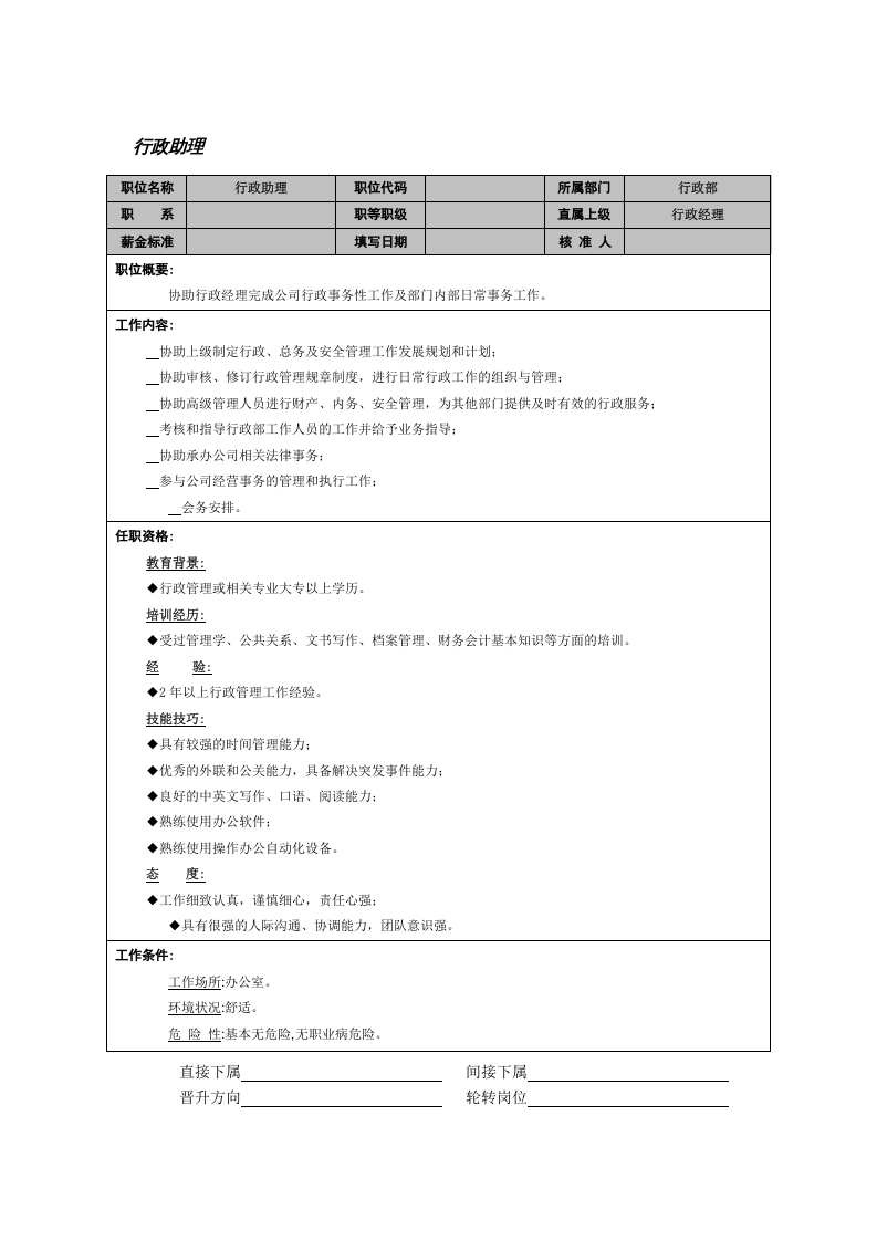 行政助理.doc 第1页
